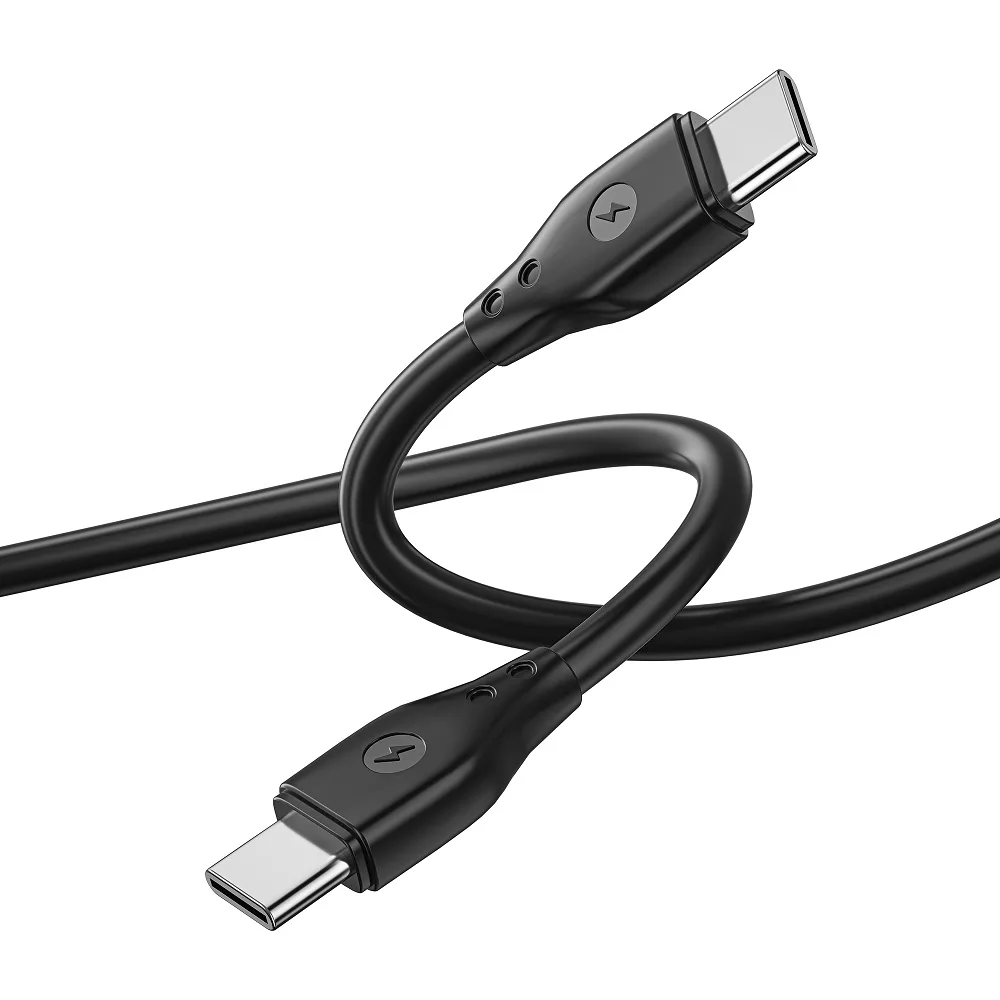 WIWU-kabel Pioneer Wi-C002 USB-C – USB-C 67W svart