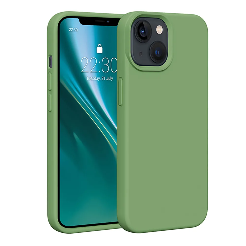 Etteri Silicone case för iPhone 14 6,1″ ljusgrön