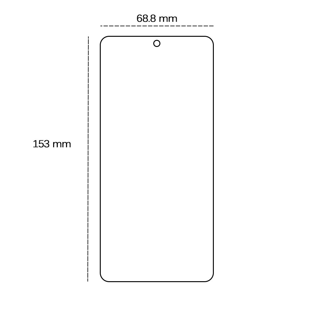 Härdat glas 2,5D för Motorola Edge 30