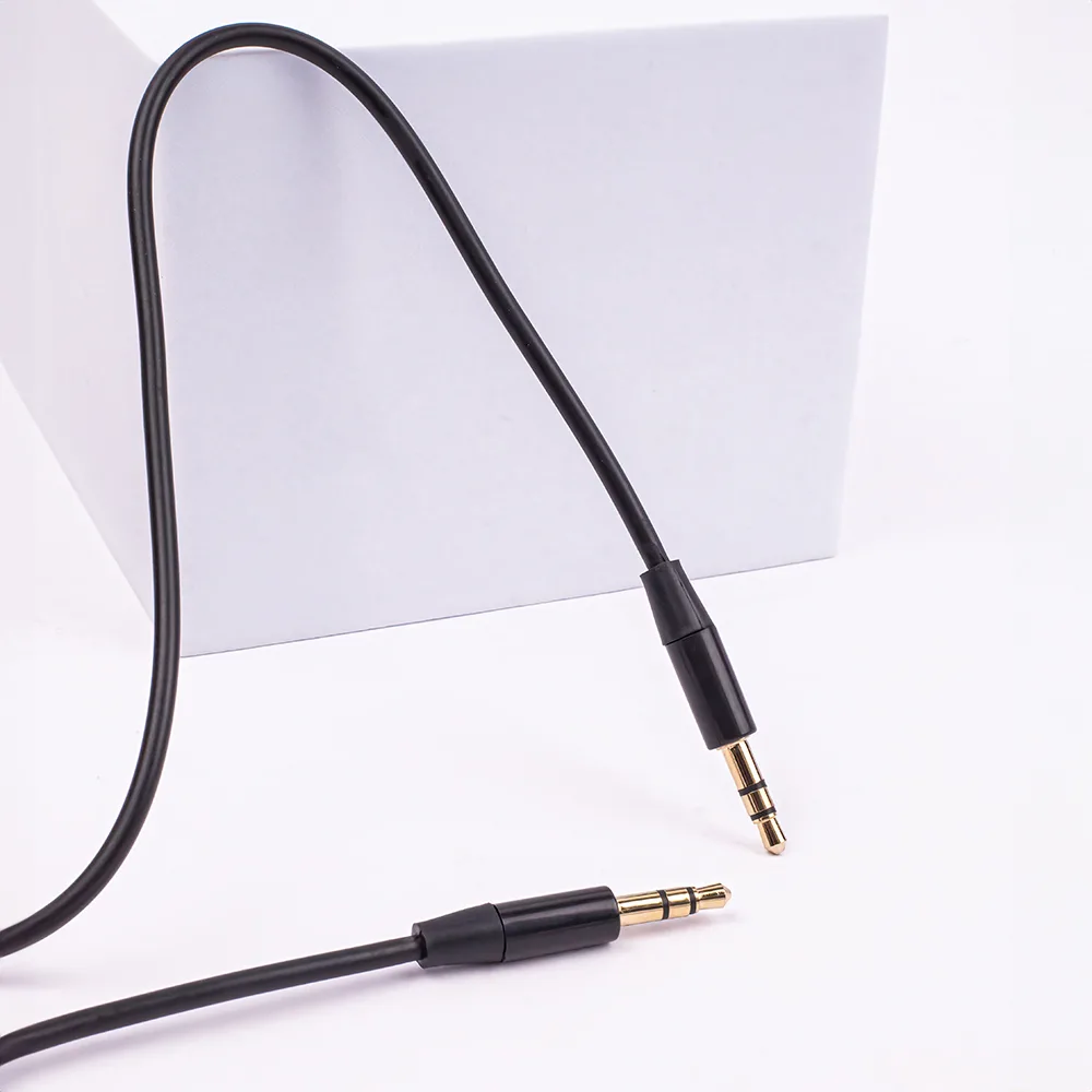 Maxlife ljudkabel 3,5 mm jack – 3,5 mm jack 1 meter svart