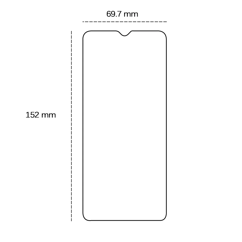 Härdat 2,5D-glas för Samsung Galaxy A20 / A30 / A30S / A50 / A50s / M21 / M31 / A22 4G / A32 4G