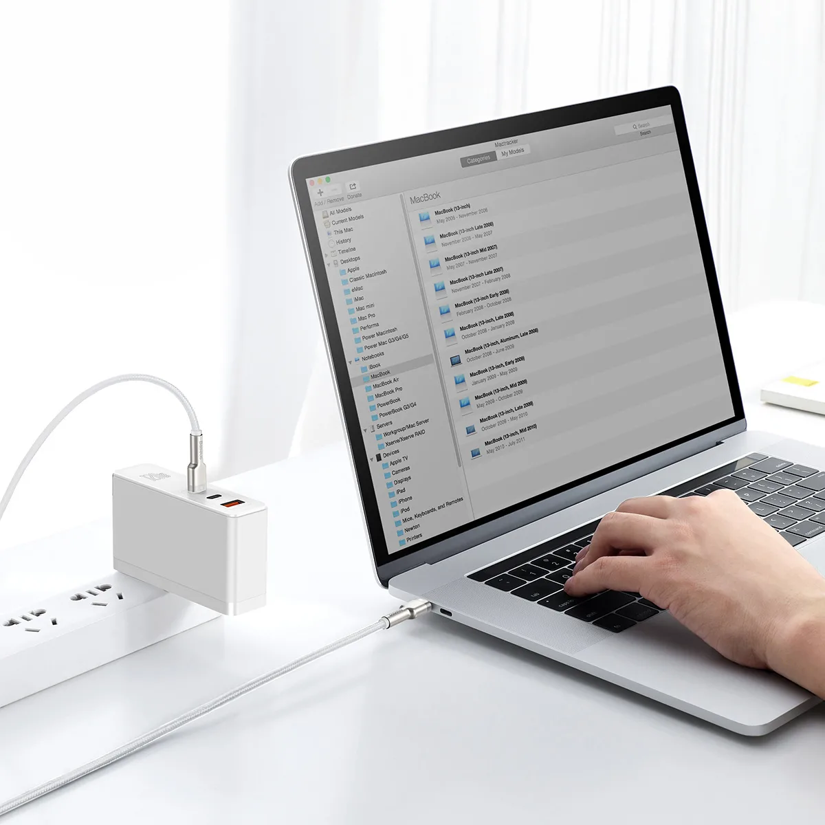 Baseus cable Cafule Metal PD USB-C – USB-C 1,0 m white 100W