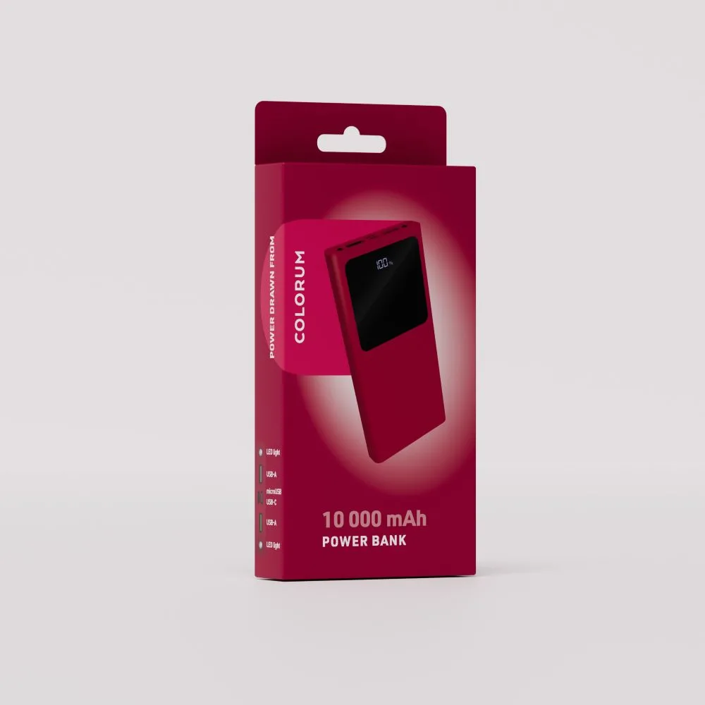 COLORUM Power bank 10 000 mAh CPB10-02 xMagenta