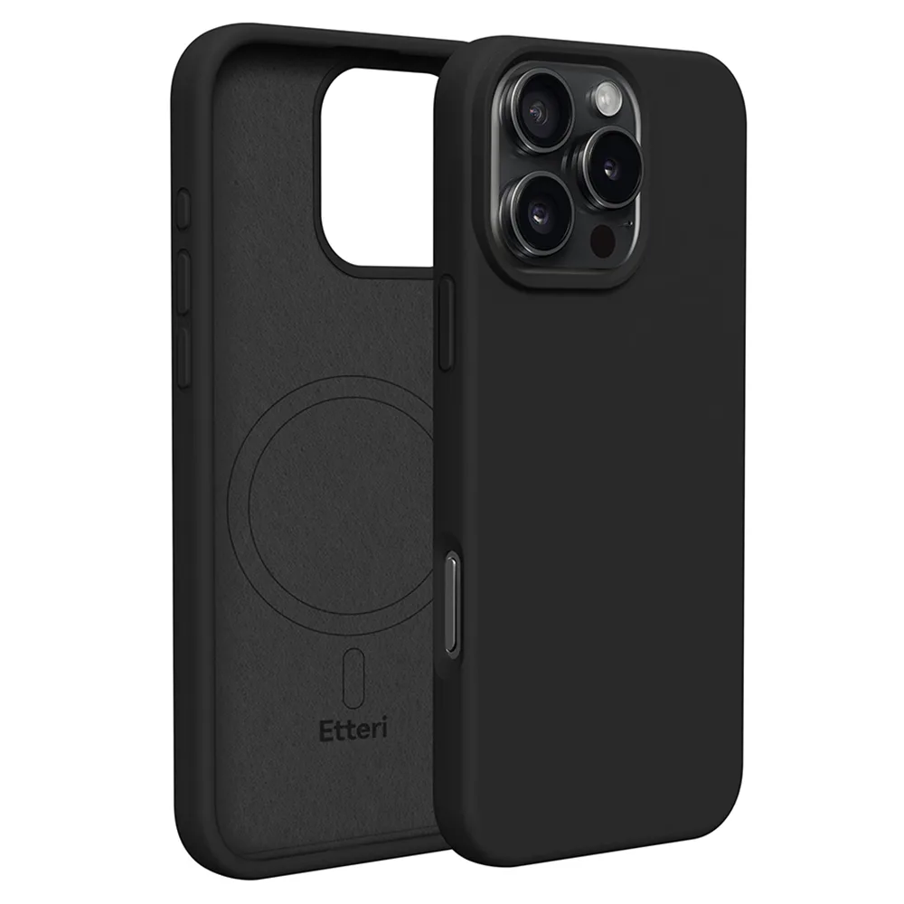 Etteri Silikonskal för iPhone 16 Pro Max 6,9″ svart