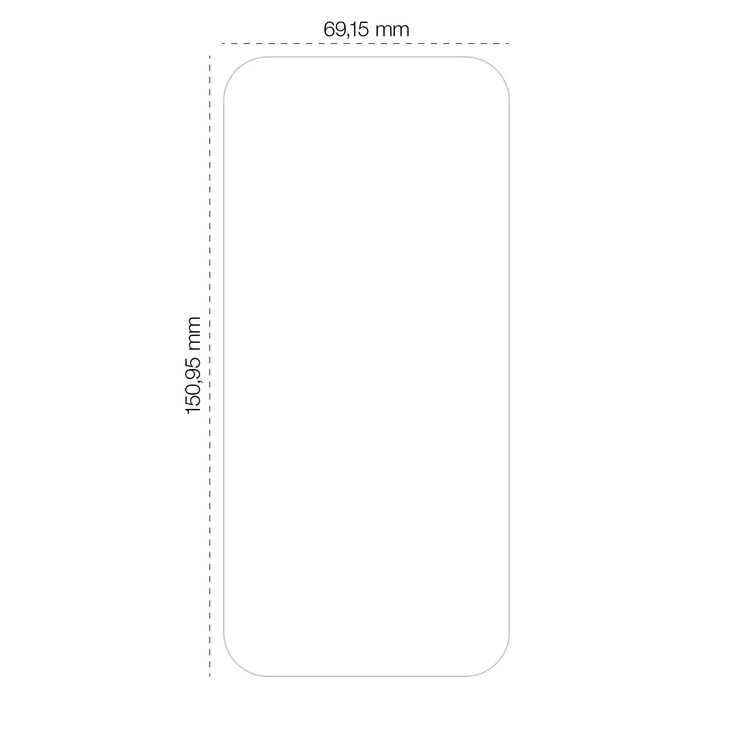 Etteri hybrid glass for iPhone 17 Air 6,6″