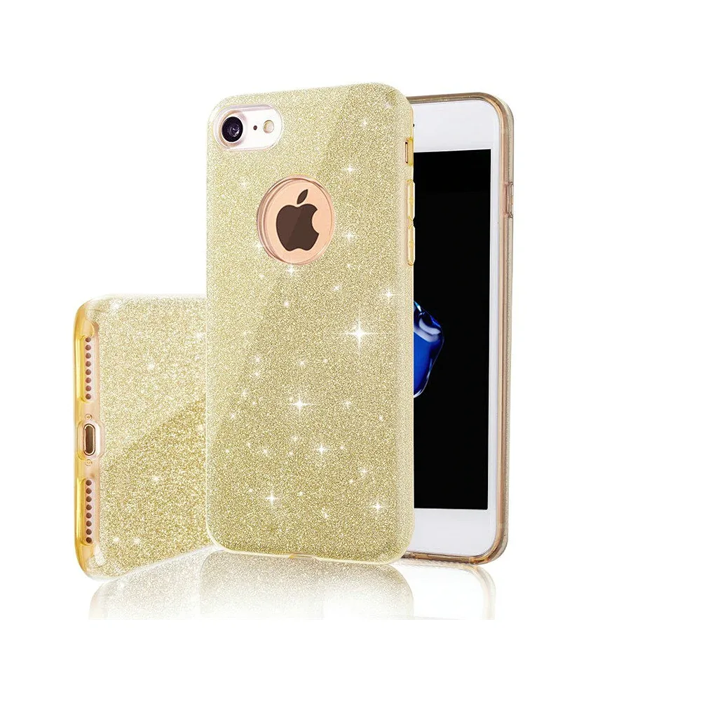 Glitter 3in1-fodral för iPhone 11 Pro Max guld