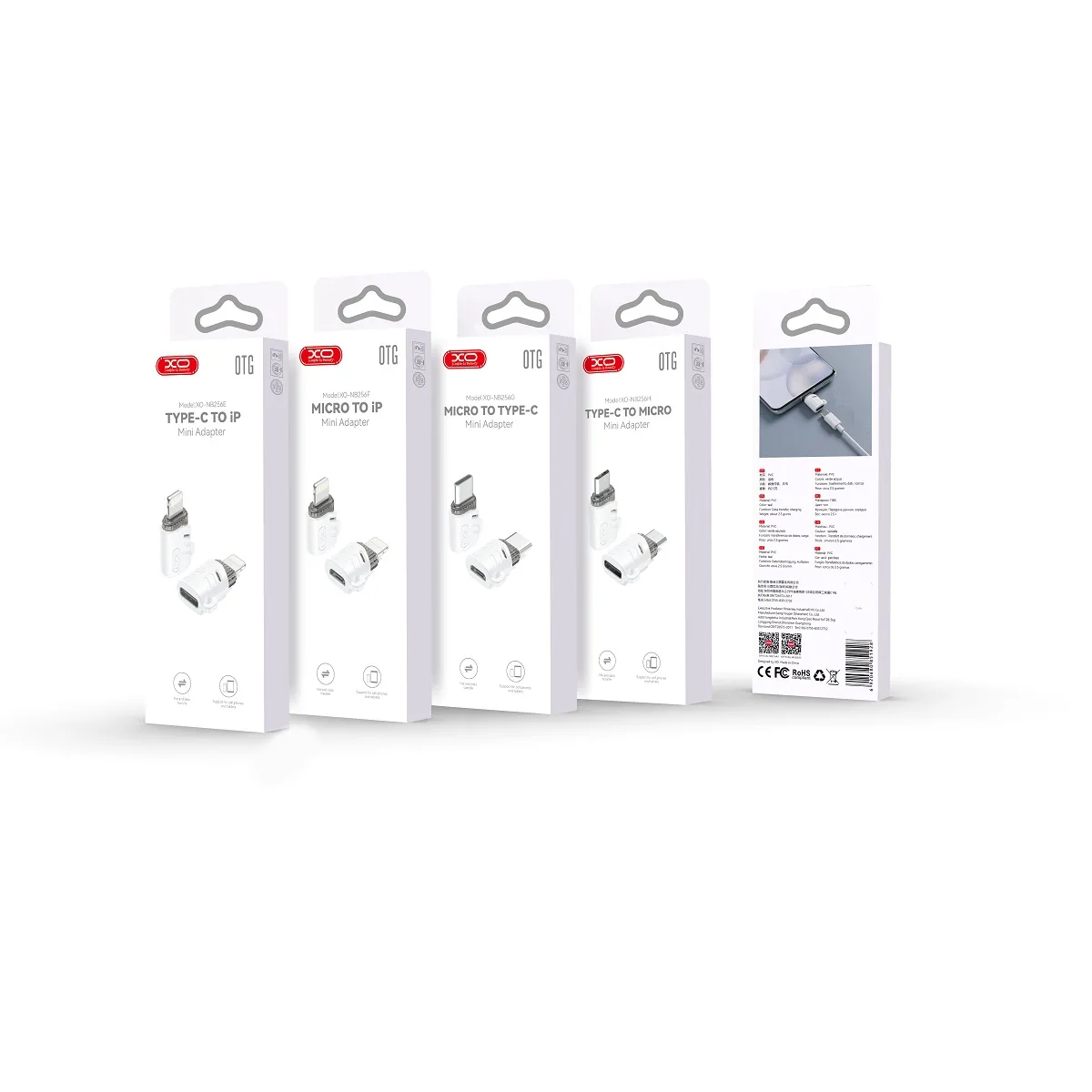 XO adapter NB256H USB-C – microUSB white