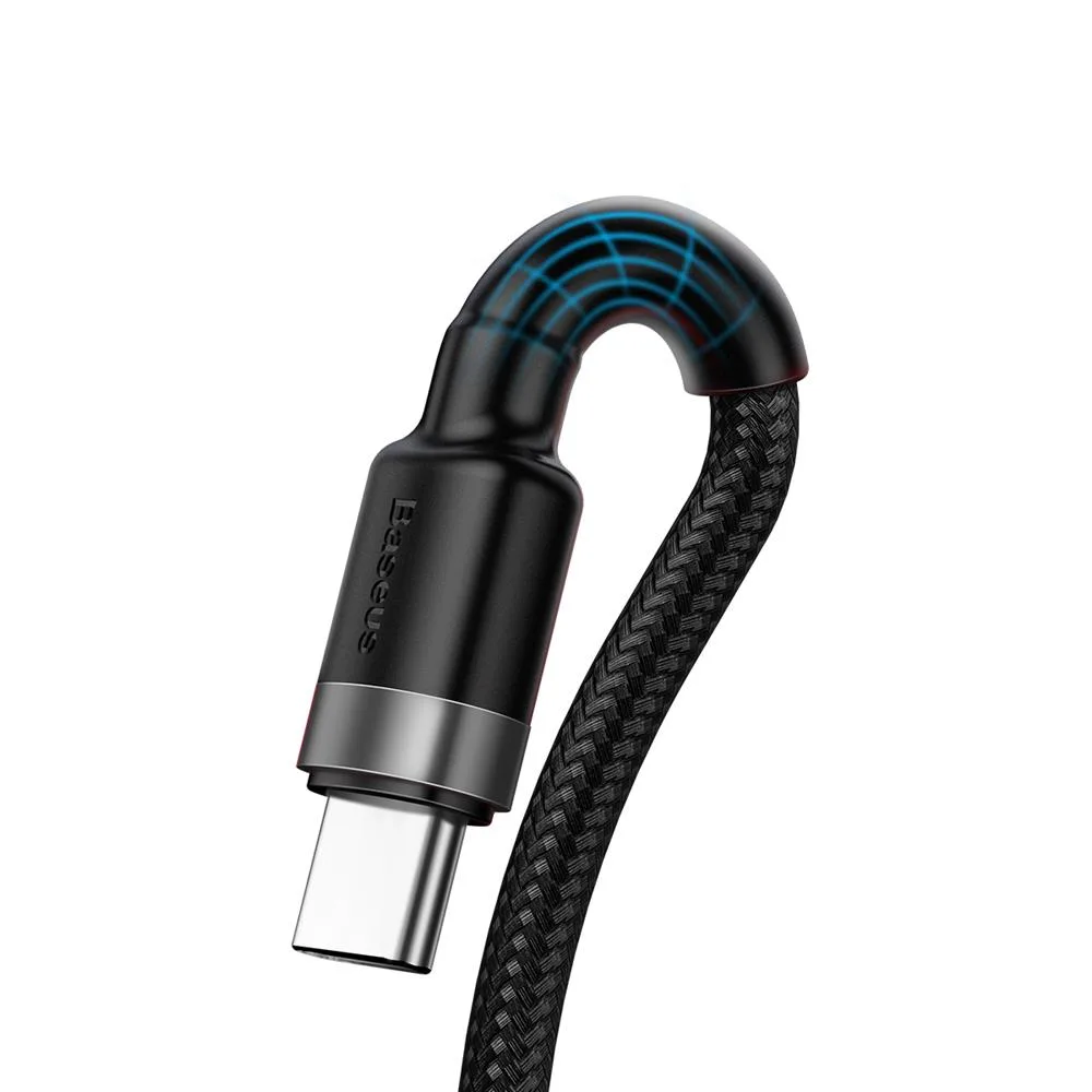 Baseus cable Cafule HW QC USB – USB-C 1,0 m gray-black 40W
