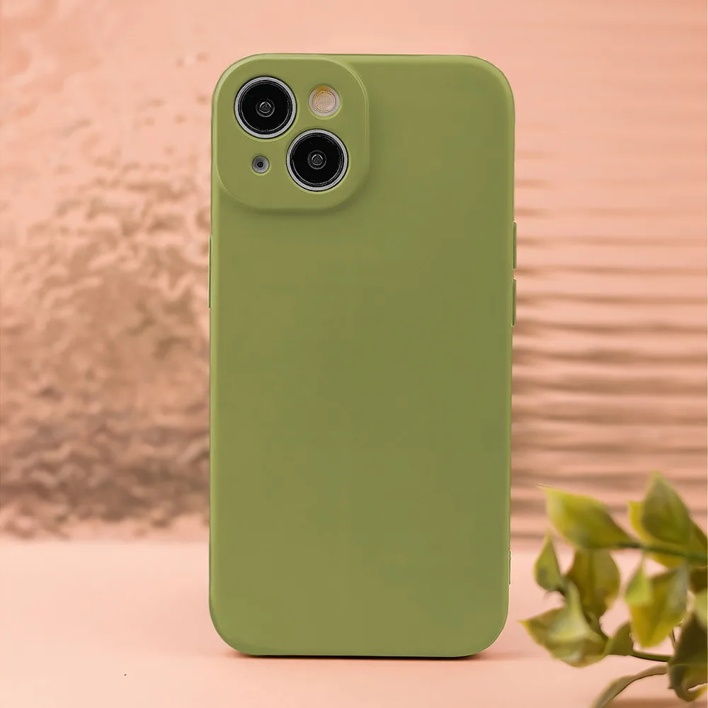 Silikonfodral för Xiaomi Redmi A3 4G (Global) i olivfärg