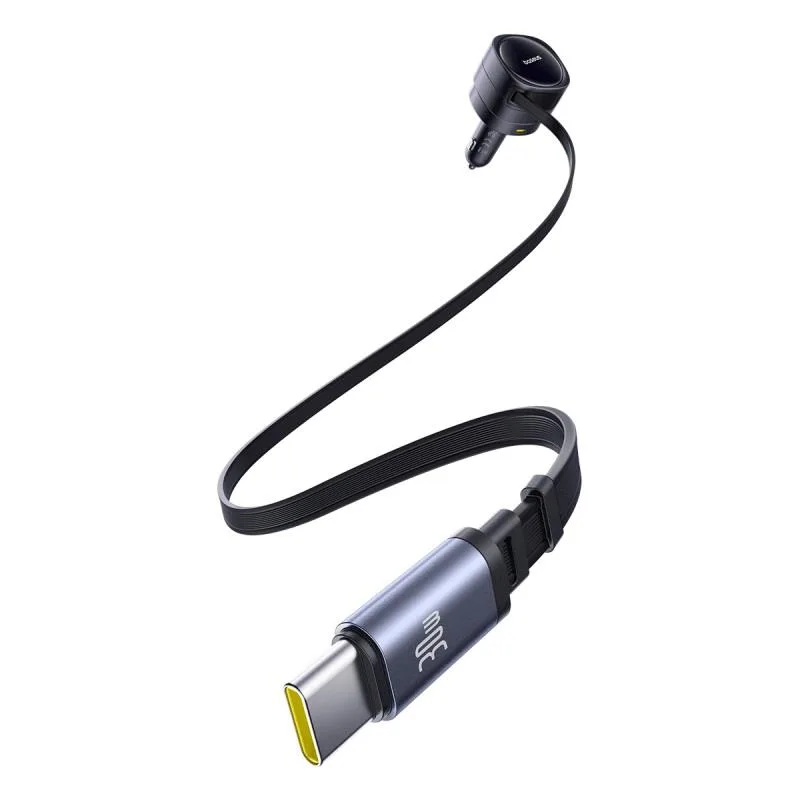 Baseus PD biladapter 1x USB-C + USB-A uttag 90W svart