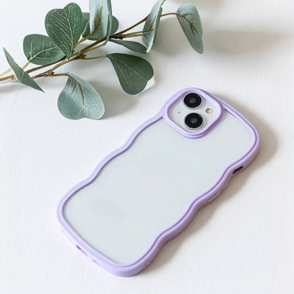 Vågskal för iPhone 15 Pro Max 6,7″ i lila