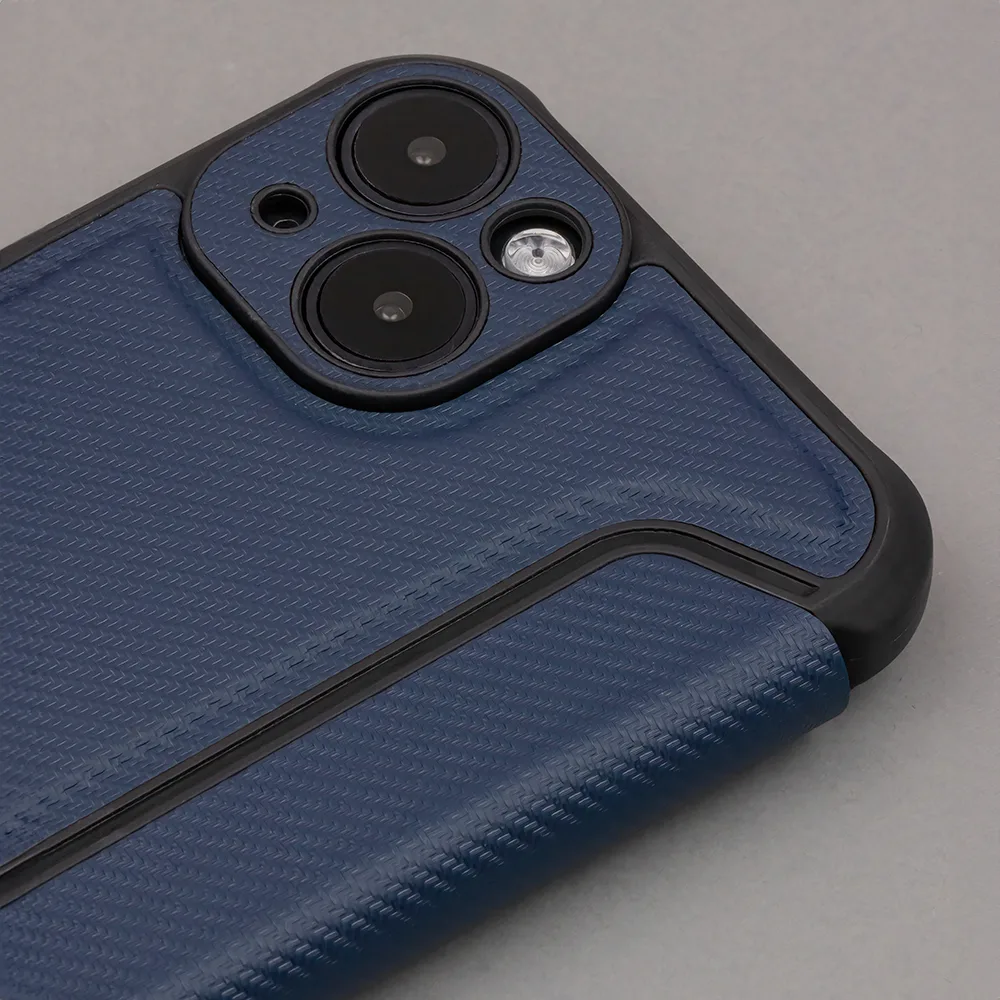 Smart Carbon-skal för Samsung Galaxy A15 4G / A15 5G marinblått
