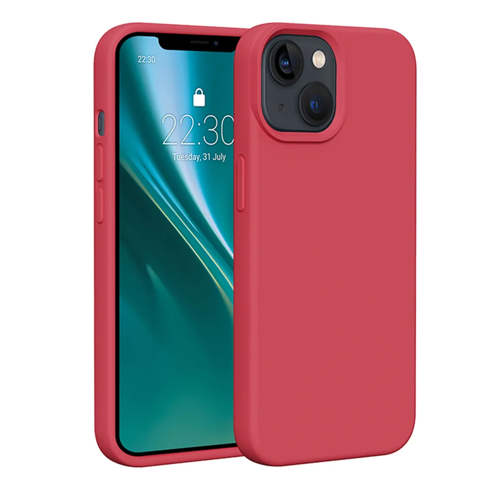 Etteri Silicone case för iPhone 14 6,1″ hallon