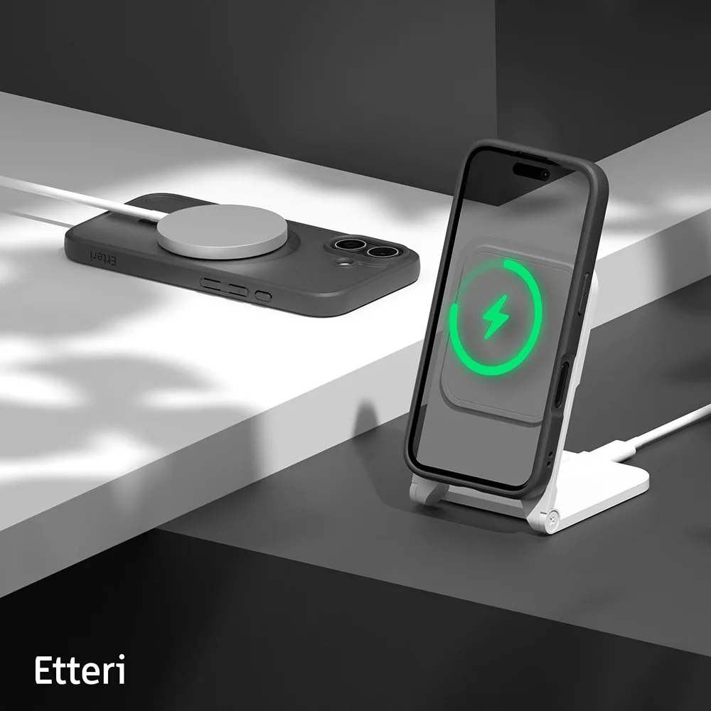 Etteri Matt Mag-fodral för iPhone 16 Plus 6,7″ svart