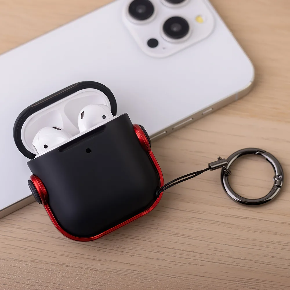 Fodral till Airpods / Airpods 2 Hörlurar röd