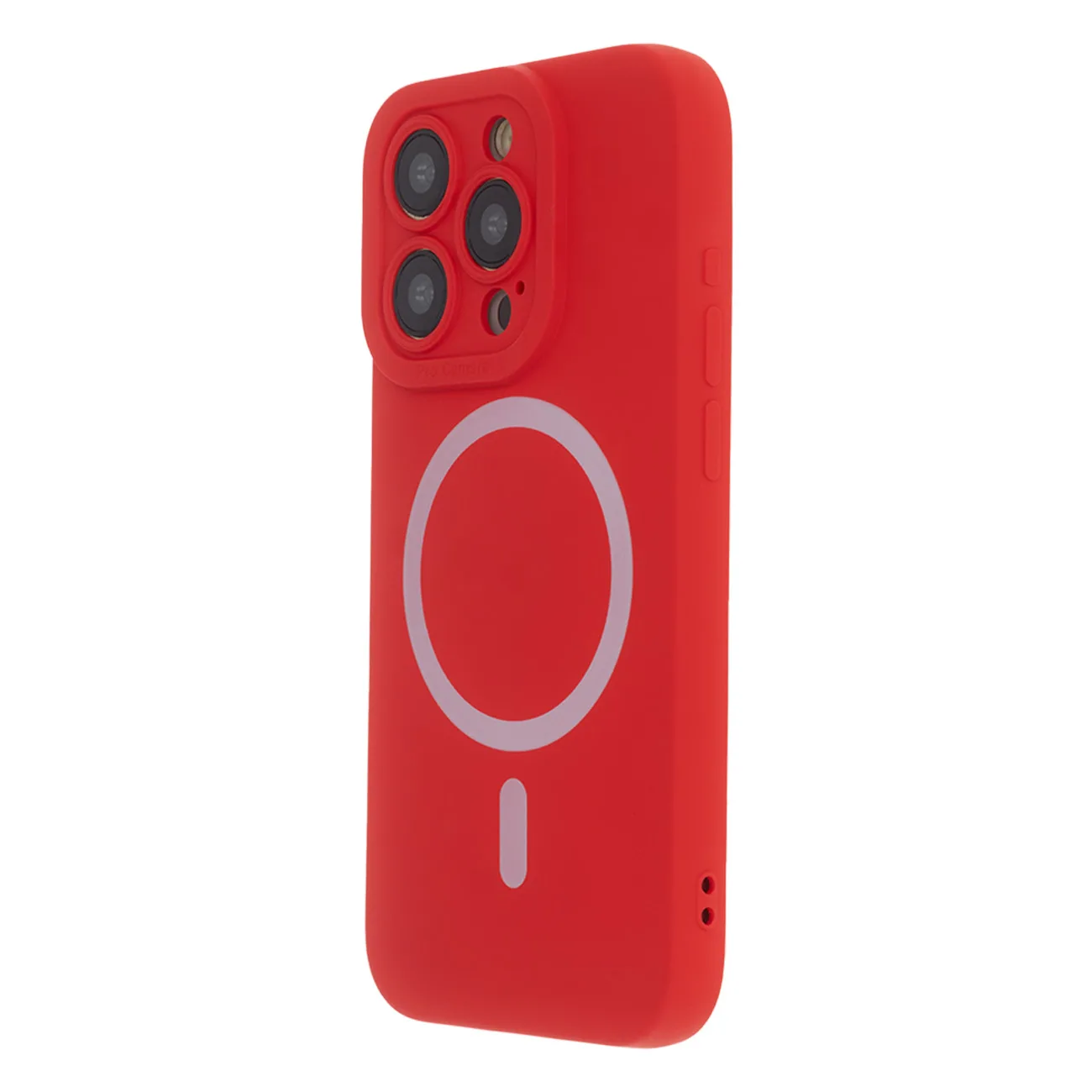 Silikon Soft Mag-fodral för iPhone 12 6,1″ i röd