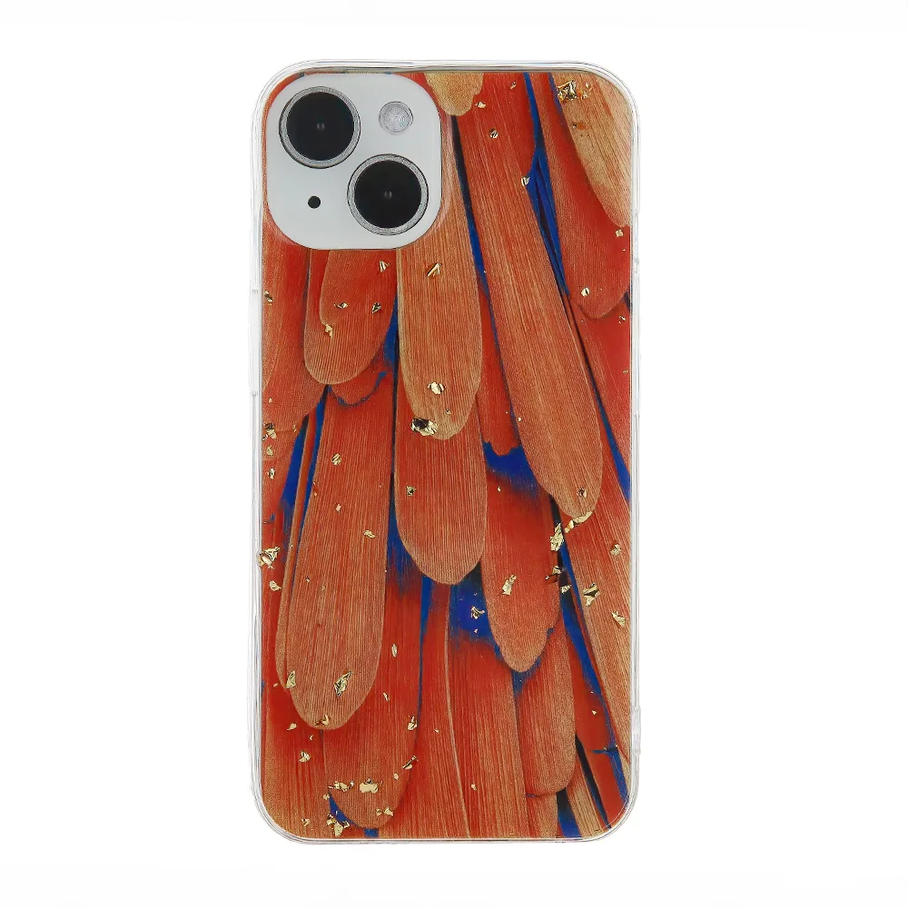 Guld Glam fodral till Samsung Galaxy A14 4G / A14 5G orange