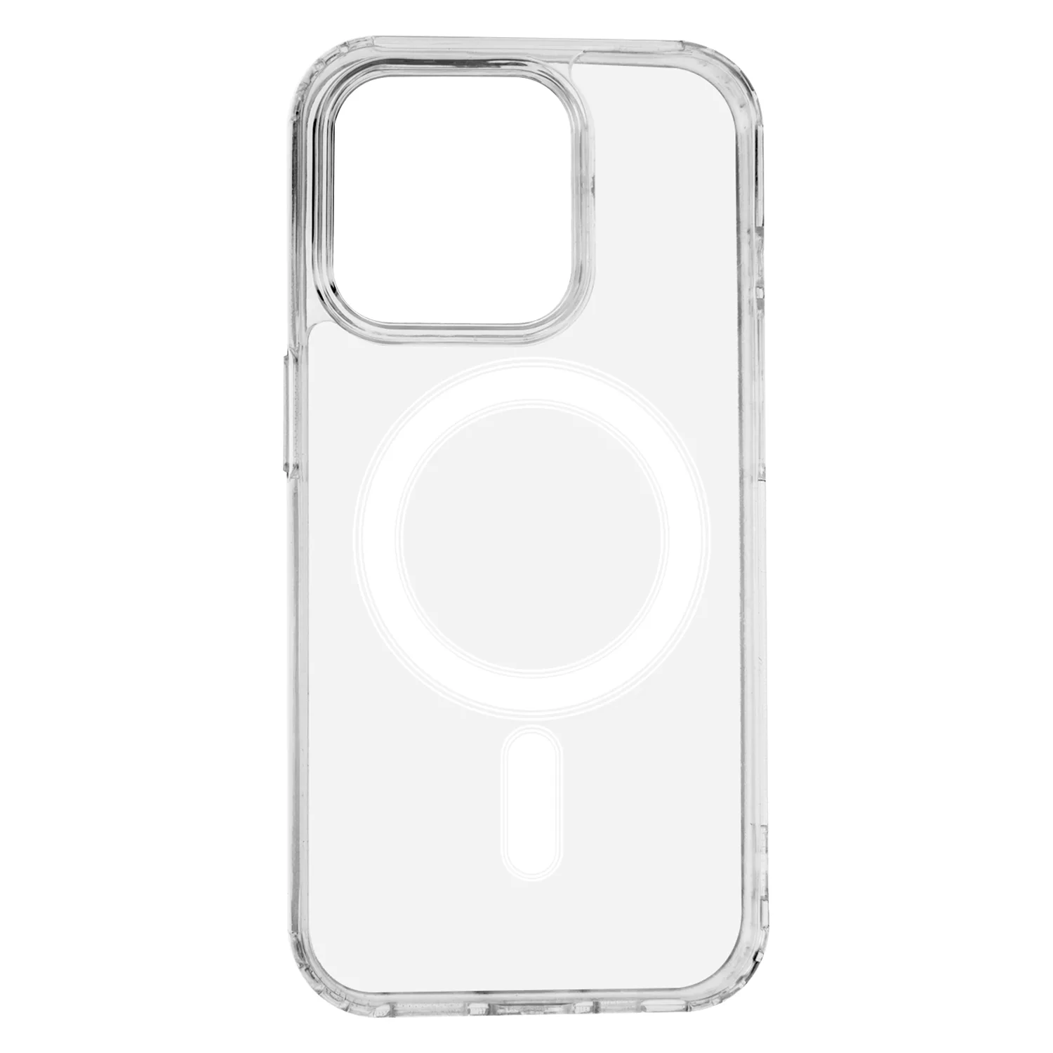 Anti Shock 1,5 mm Mag case for iPhone 15 Pro 6,1″ transparent big hole