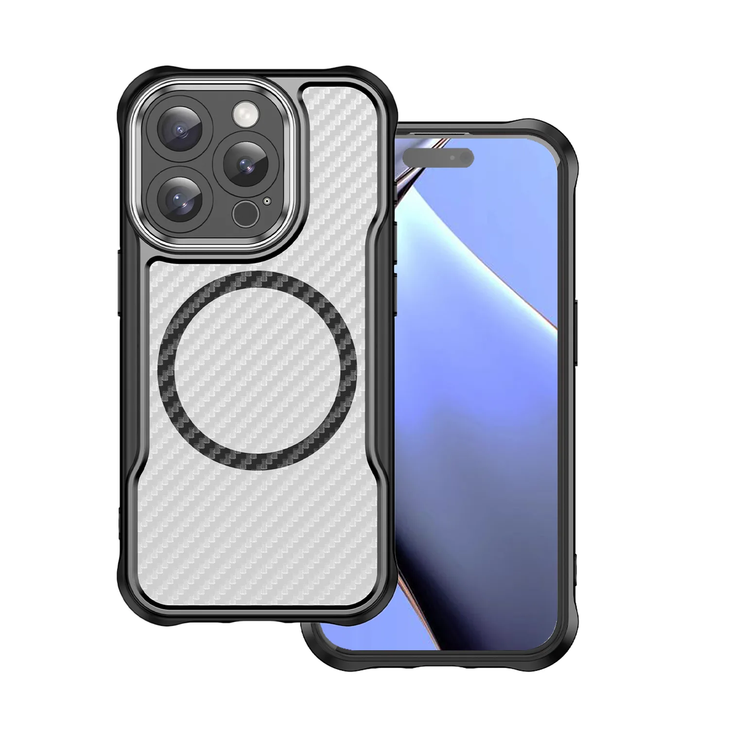 Defender Carbon Mag case for iPhone 16 Pro 6,3" black