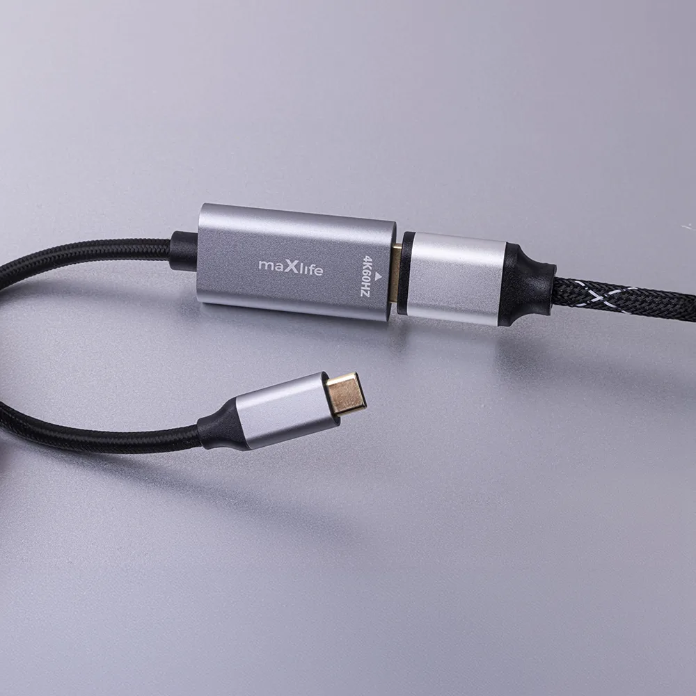 Maxlife adapter MXHC-01 HDMI – USB-C 4K 60HZ black