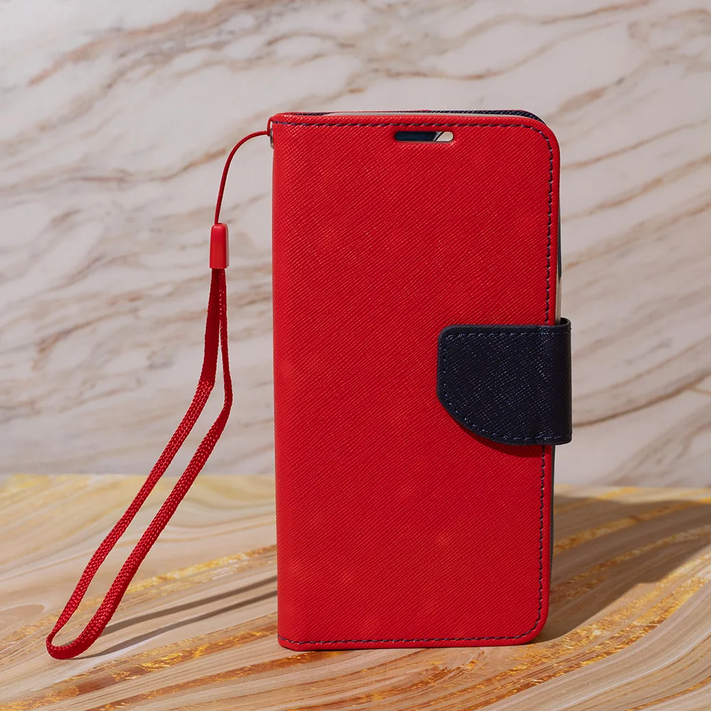 Smart Fancy fodral för Xiaomi Redmi 13C 4G / 13C 5G / Poco C65 röd-blå