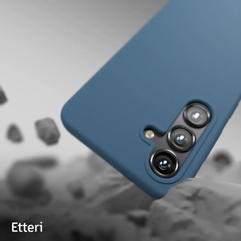 Etteri Silicone case for Samsung Galaxy S25 dark blue