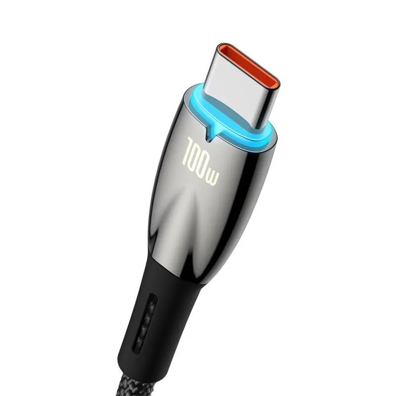 Baseus cable Glimmer USB – USB-C 1,0m black 100W