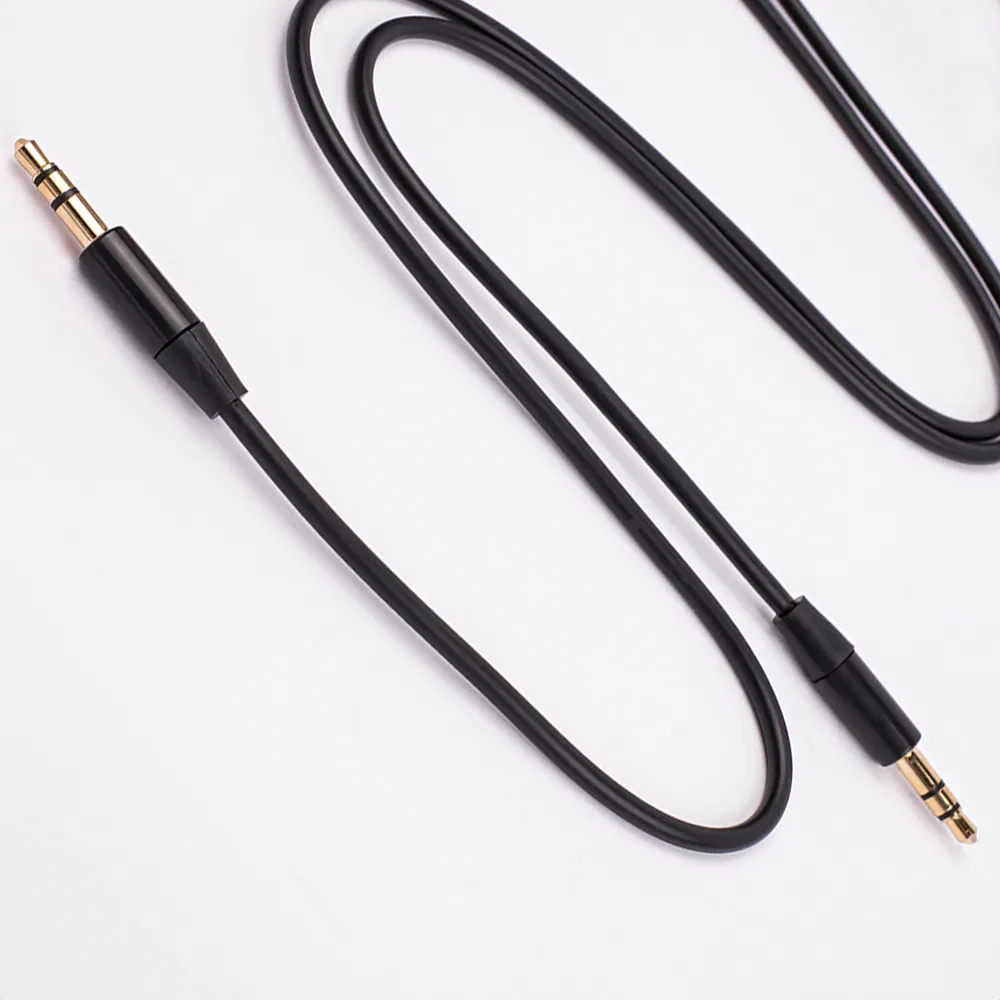 Maxlife ljudkabel 3,5 mm jack – 3,5 mm jack 1 meter svart