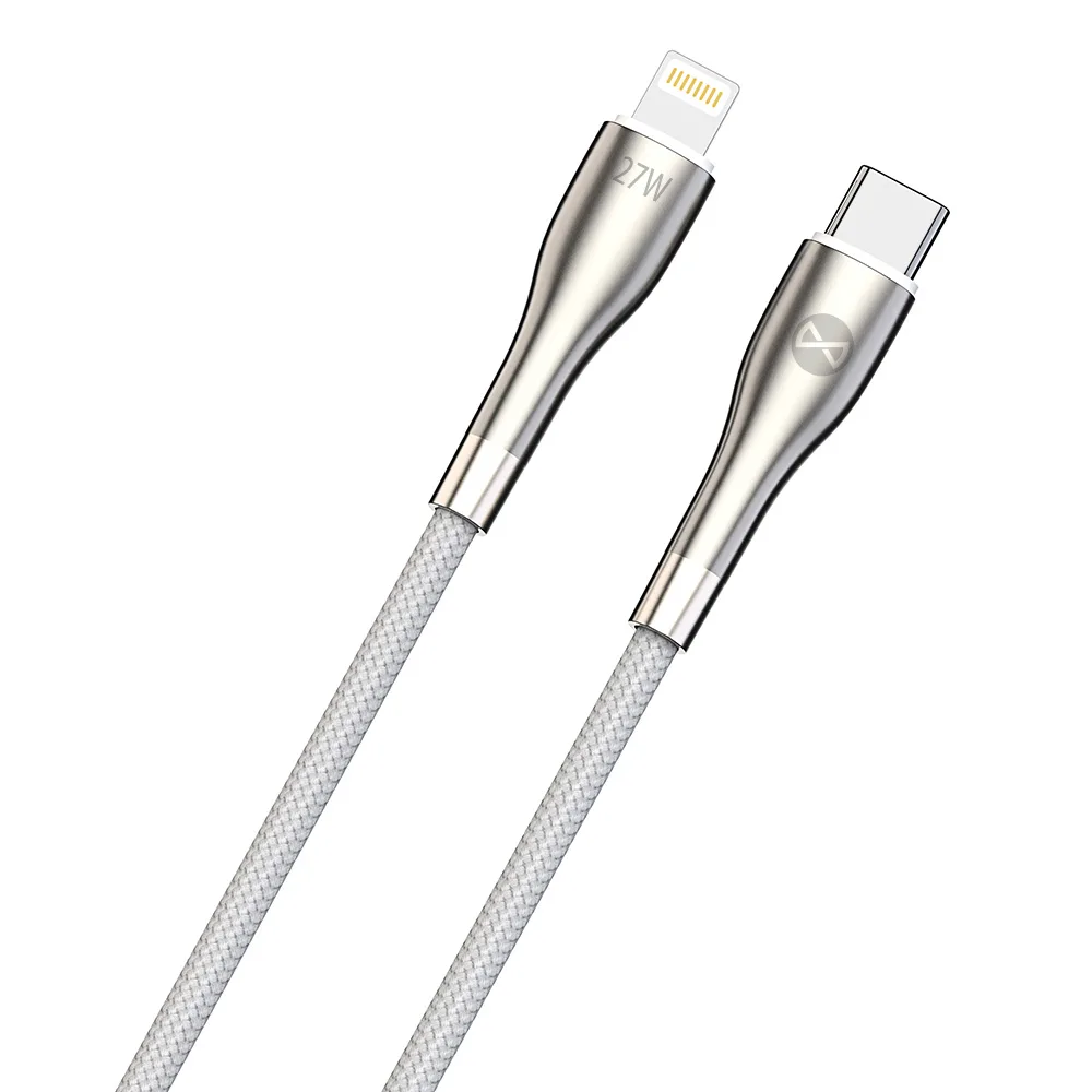 Forever Sleek cable USB-C – Lightning 1,0 m 27W white
